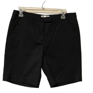 Kenar‎ Black Tailored Bermuda Shorts Womens Size 6 Stretch Cotton Professional